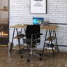 Escrivaninha Cavalete 135cm 4 Prateleiras Estilo Industrial Kuadra  - 1