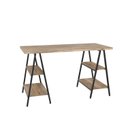 Ver imagem 4 de Escrivaninha Mesa Escritório Cavalete 135cm 4 Prateleiras Estilo Industrial Kuadra