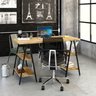 Escrivaninha Cavalete 135cm 4 Prateleiras Estilo Industrial Kuadra  - 6
