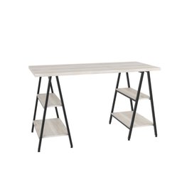 Escrivaninha Cavalete 135cm 4 Prateleiras Estilo Industrial Kuadra  - 3