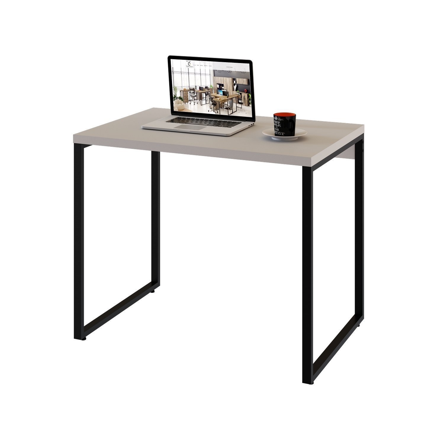 Mesa para Escritório Office Estilo Industrial 90cm Kuadra  - 2