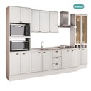 Ver imagem 5 de Cozinha Completa Milla Perfect 15 Portas 3 Gavetas MDF 340cm Branco