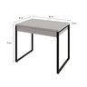 Escrivaninha Mesa Escritório 90cm 2 Gavetas Kuadra - 3