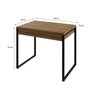 Mesa para Escritório 90cm 2 Gavetas Kuadra  - 3