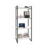Estante para Livros Industrial 145cmx60cm 4 Prateleiras Kuadra - 2