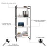 Estante para Livros Industrial 145cmx60cm 4 Prateleiras Kuadra - 5