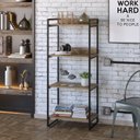 Ver imagem 1 de Estante para Livros Industrial 145cmx60cm 4 Prateleiras Kuadra