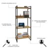Estante para Livros Industrial 145cmx60cm 4 Prateleiras Kuadra - 5
