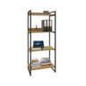 Estante para Livros Industrial 145cmx60cm 4 Prateleiras Kuadra - 2
