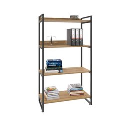 Estante para Livros Industrial 145cmx80cm 4 Prateleiras Kuadra - 2