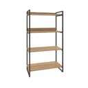 Ver imagem 3 de Estante de Livros Industrial Aço 80CMX145CM 4 Prateleiras Kuadra Marrom