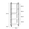 Estante para Livros Industrial 187cmx60cm 5 Prateleiras Kuadra - 4