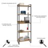 Estante para Livros Industrial 187cmx60cm 5 Prateleiras Kuadra - 5
