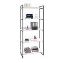 Ver imagem 2 de Estante de Livros Industrial Aço 80CMX187CM 5 Prateleiras Kuadra Branco