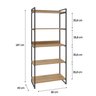 Estante para Livros Industrial 187cmx80cm 5 Prateleiras Kuadra - 4