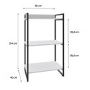 Ver imagem 4 de Estante para Livros Industrial 104cmx60cm 3 Prateleiras Kuadra