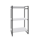 Ver imagem 3 de Estante de Livros Industrial Aço 60CMX104CM 3 Prateleiras Kuadra Branco