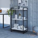 Ver imagem 6 de Estante para Livros Industrial 104cmx60cm 3 Prateleiras Kuadra