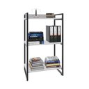 Ver imagem 2 de Estante de Livros Industrial Aço 60CMX104CM 3 Prateleiras Kuadra Branco