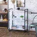 Ver imagem 1 de Estante para Livros Industrial 104cmx80cm 3 Prateleiras Kuadra