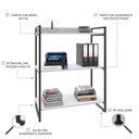 Ver imagem 5 de Estante para Livros Industrial 104cmx80cm 3 Prateleiras Kuadra