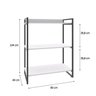 Estante para Livros Industrial 104cmx80cm 3 Prateleiras Kuadra - 4