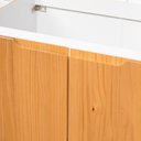 Ver imagem 7 de Balcão para Pia 120cm sem Tampo 2 Portas 3 Gavetas Madeira Maciça/MDF Ikigai Branco/Carvalho