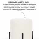 Ver imagem 3 de Kit 02 Puff Siena 45cm Decorativo Puffe Banqueta Tecido Linho