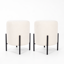 Ver imagem 2 de Kit 02 Puff Siena 45cm Decorativo Puffe Banqueta Tecido Linho