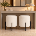 Ver imagem 1 de Kit 02 Puff Siena 45cm Decorativo Puffe Banqueta Tecido Linho
