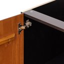 Ver mais imagens de Balcão para Pia 120cm sem Tampo Madeira Maciça/MDF Island Preto/Garapa