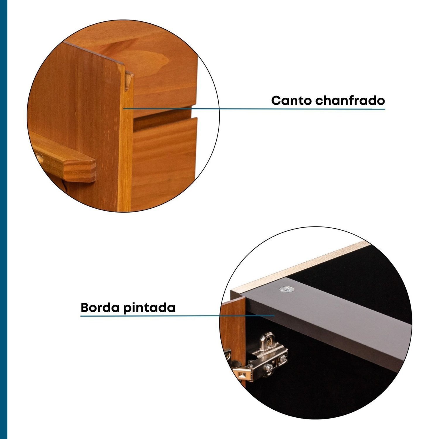 Balcão para Pia 120cm sem Tampo Madeira Maciça/MDF Island  - 11