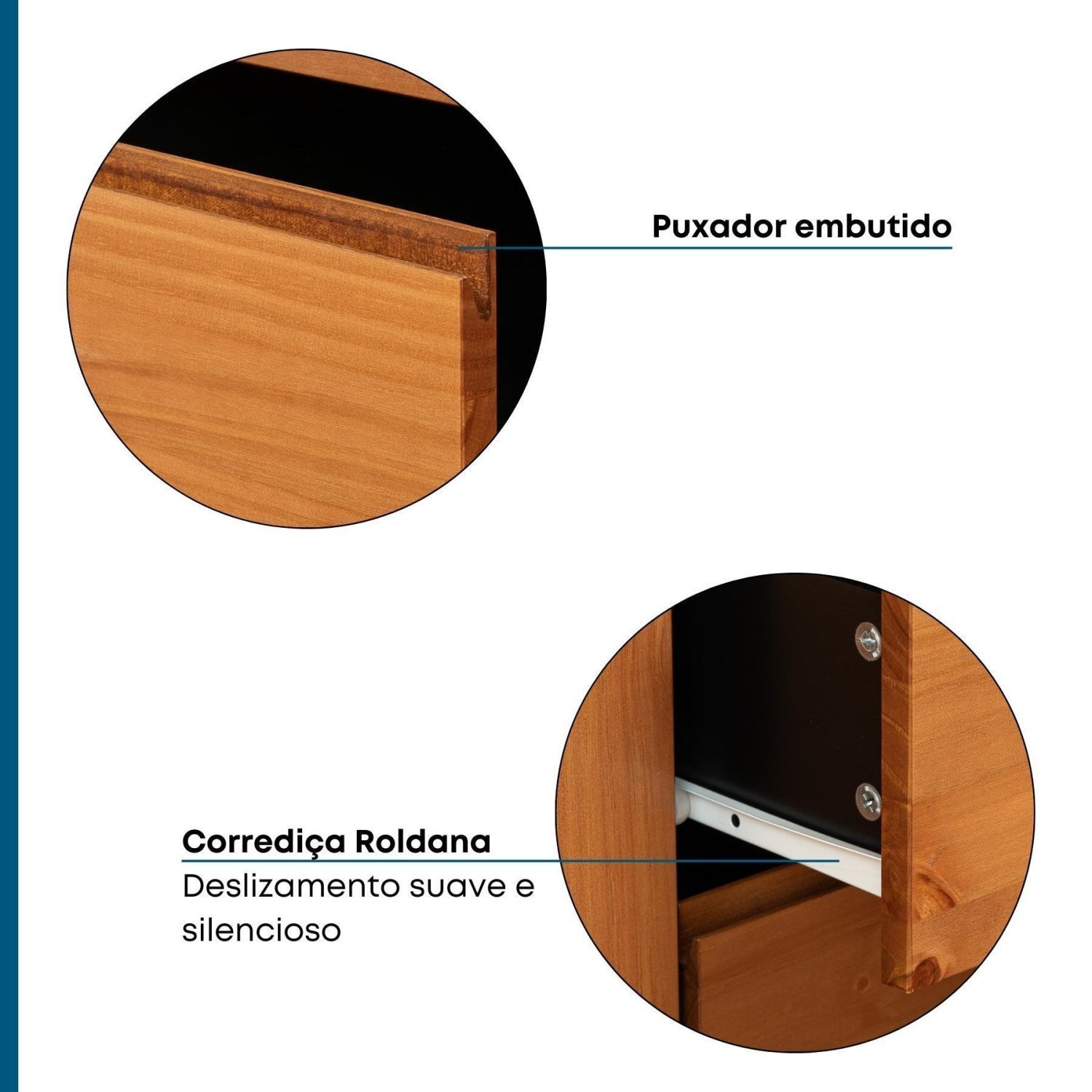 Balcão para Pia 120cm sem Tampo Madeira Maciça/MDF Island  - 15