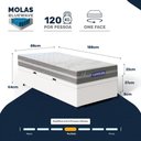 Ver imagem 4 de Cama Box Baú + Colchão Gazin de Molas Ensacadas One Face Air Up Solteiro 88 cm