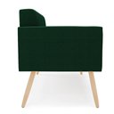Ver imagem 6 de Sofá Namoradeira 2 Lugares Pé Palito Natural Elisa Bouclê Verde D03 - D'Rossi