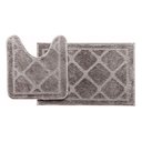 Ver imagem 1 de Jogo Tapete de Banheiro 2 Peças Antiderrapante com Felpa