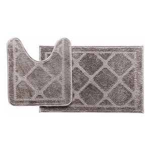 Jogo Tapete de Banheiro 2 Peças Antiderrapante com Felpa