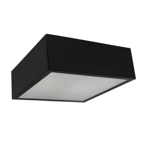 Palfon Quadrado de Aluminio Preto 20cm