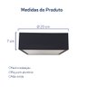 Palfon Quadrado de Aluminio Preto 20cm - 3