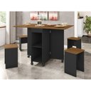 Ver imagem 1 de Mesa Dobrável e 4 Bancos Paris Zanzini
