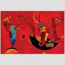 Ver imagem 2 de Quadro Decorativo Canvas Kandinsky a Favor e contra 95x63cm Moldura Branca