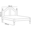 Ver imagem 4 de Cama Casal de Madeira Maciça Provençal para Colchão 138x188 Zahav F06 Café - Lyam Decor