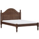 Ver imagem 1 de Cama Casal de Madeira Maciça Provençal para Colchão 138x188 Zahav F06 Café - Lyam Decor