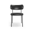 Ver imagem 3 de Cadeira de Jantar Stela Couro Sintetíco Preto - Belliv Decor