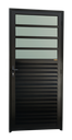 Ver imagem 1 de Porta de Cozinha Alumínio 86 Esq V.Boreal Preto Brimak