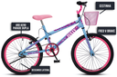 Ver imagem 5 de Bicicleta Jully Aro 20 Aero 36 Raias, Freios V-Brake Dianteiro e Traseiro, Suporte de Guidão Down Hi