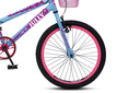 Ver imagem 2 de Bicicleta Jully Aro 20 Aero 36 Raias, Freios V-Brake Dianteiro e Traseiro, Suporte de Guidão Down Hi