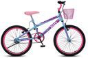 Ver imagem 1 de Bicicleta Jully Aro 20 Aero 36 Raias, Freios V-Brake Dianteiro e Traseiro, Suporte de Guidão Down Hi
