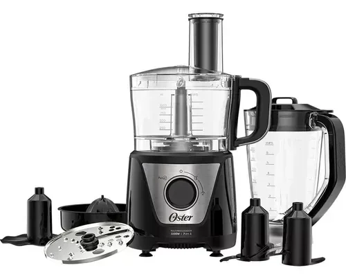 Multiprocessador de Alimentos Black 7 em 1 Oster 127v