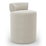 Puff Decorativo Orgânico Living Aegon Minimalista Bouclê Bege - Desk Design - 1